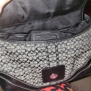 Coach Black And Gray Crossbody Purse￼kere8717 (70)